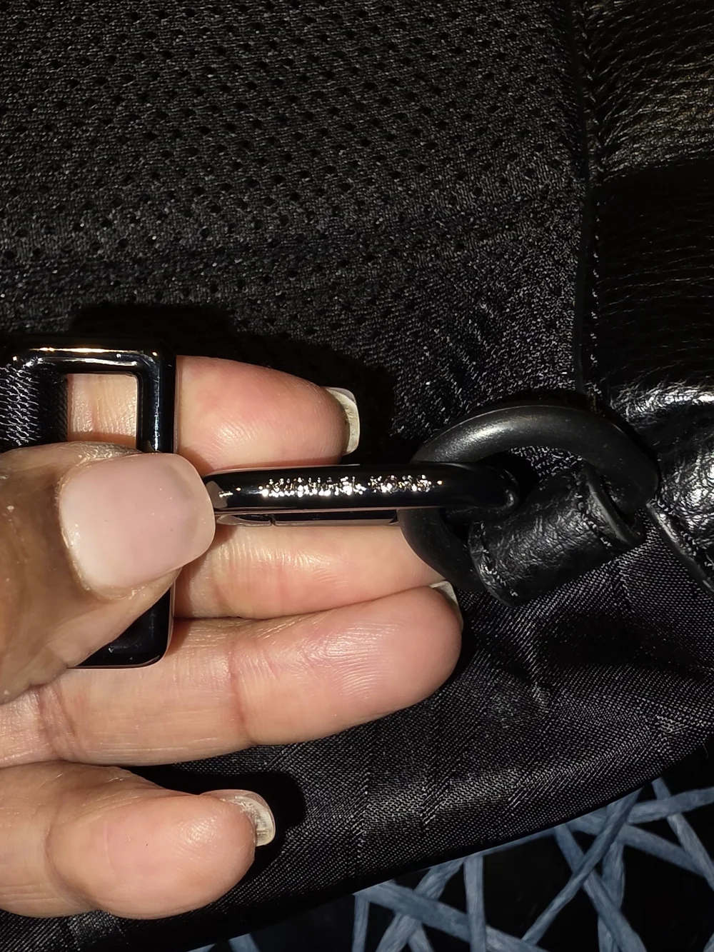 Michael Kors Black Logo Backpack with Raised MK Emblem